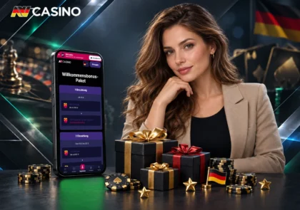 Drei Einzahlungsstufen bei NV Casino mit Freispielen und abgestuften Boni